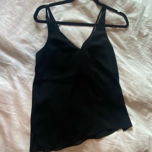 Black tank, low back
